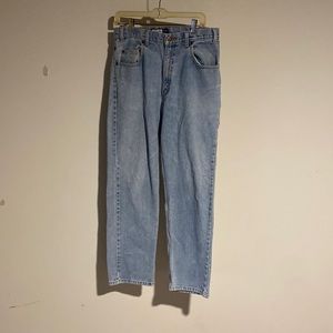 Baggy Skater Jeans. Light blue. Relaxed fit. Waist 32.